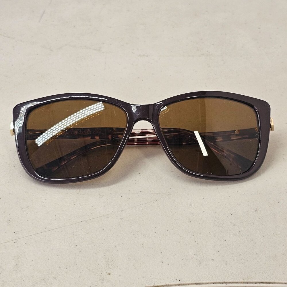 Modz Sunz Matira Burgundy Sunglasses 56 15 140 Anti Reflective Scratch Resistant
